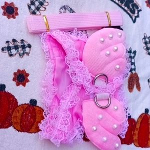 Pink butterfly dog vest NEW WIT TAGS
